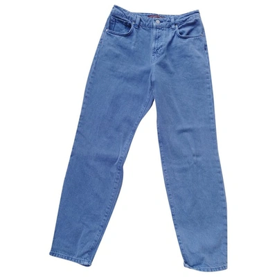 Pre-owned Comptoir Des Cotonniers Straight Jeans In Blue
