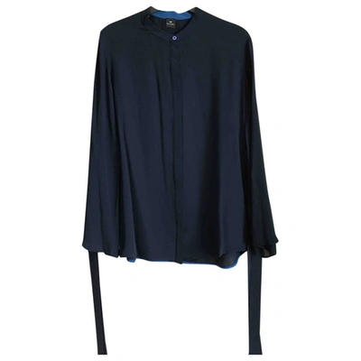 Pre-owned Paul Smith Blue Synthetic Top