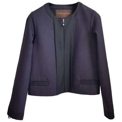 Pre-owned Louis Vuitton Wool Jacket In Purple
