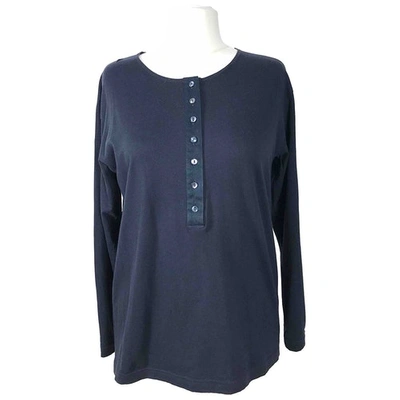 Pre-owned Genny Blue Cotton Top