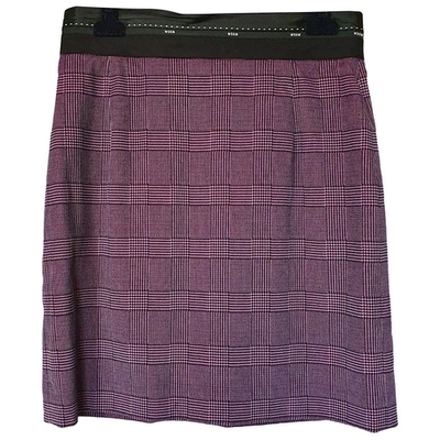 Pre-owned Msgm Mid-length Skirt In Purple