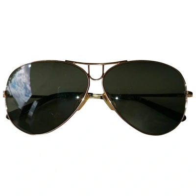 Pre-owned Emanuel Ungaro Khaki Metal Sunglasses