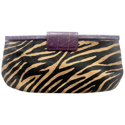 Pre-owned Nancy Gonzalez Exotic Leathers Clutch Bag