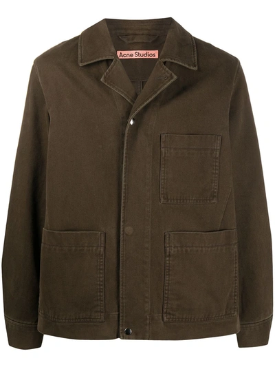 Acne Studios Workman Over Jacket In Dark Oak