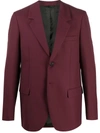 Acne Studios Tailored Single Breasted Blazer In Red