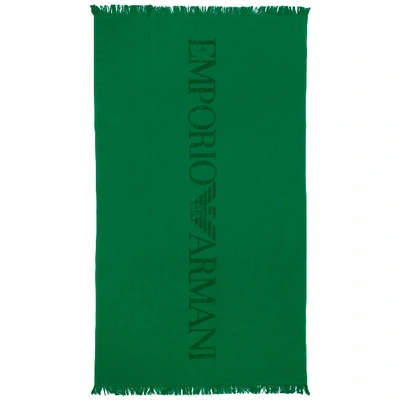 Emporio Armani Heaven Beach Towels In Green