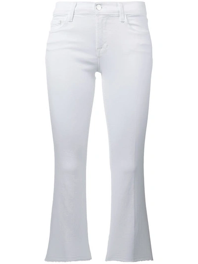 J Brand Cropped Jeans In White