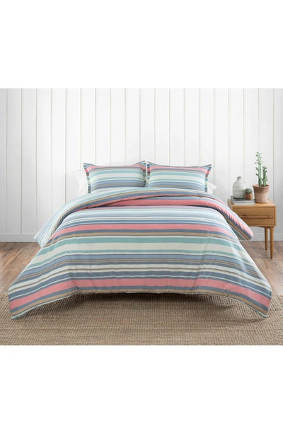 Pendleton Aurora Stripe Comforter & Sham Set In Tan Multi