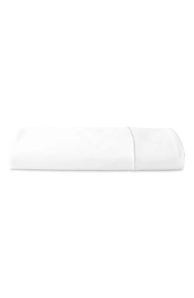 Donna Karan Indulgence Cotton & Silk Flat Sheet In White