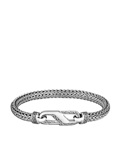 John Hardy Classic Chain 6.5mm Small Station Bracelet In Silver