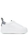 Ash Cult Platform Trainers In White