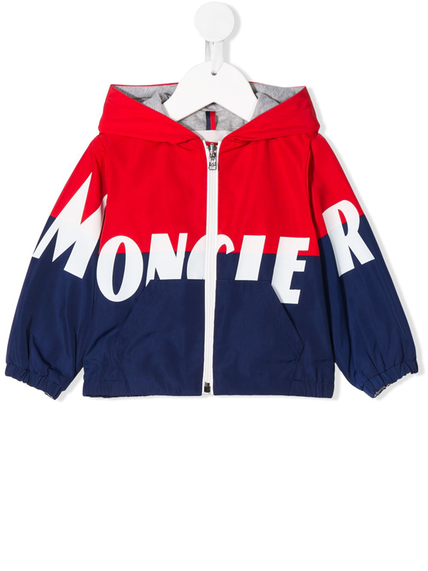 moncler logo hooded jacket