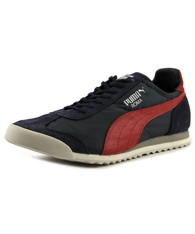 Puma Roma Slim Nylon Round Toe Canvas Sneakers' In Blue | ModeSens