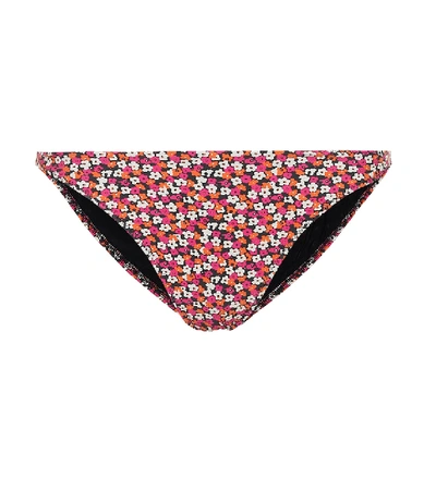Solid & Striped The Elsa Floral Bikini Bottoms In Pink
