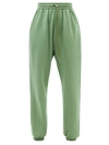 The Frankie Shop Womens Mossy Green Vanessa Mid-rise Cotton-jersey Jogging Bottoms S