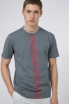 Hugo Unisex Logo Print T Shirt In Eco Friendly Recot Cotton In Dark Grey