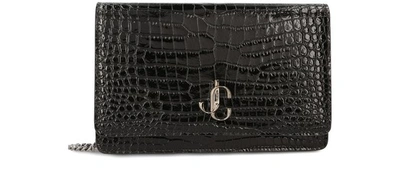 Jimmy Choo Palace Shoulder Bag In Black