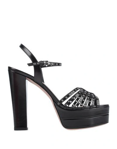Valentino Garavani Sandals In Black