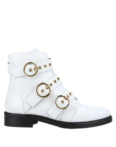 Atos Lombardini Ankle Boots In White