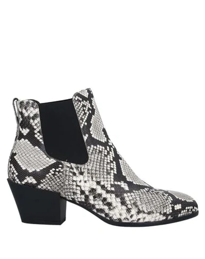 Hogan Ankle Boots In White