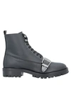 Trussardi Jeans Ankle Boots In Black