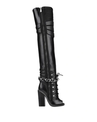 Balmain Boots In Black