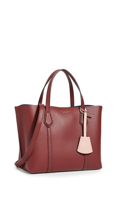 Tory Burch Perry Small Triple-compartment Tote Bag In Tinto