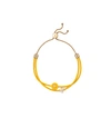 Tory Burch Kira Enameled Slider Bracelet In Tory Gold/lemon Drop