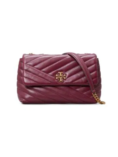 Tory Burch Women's Small Kira Chevron Leather Shoulder Bag In Bordeaux