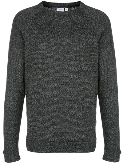 Onia Dave Raglan Speckle Sweatshirt In Black