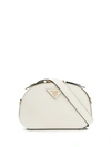 Prada Odette Logo Plaque Belt Bag In Bianco