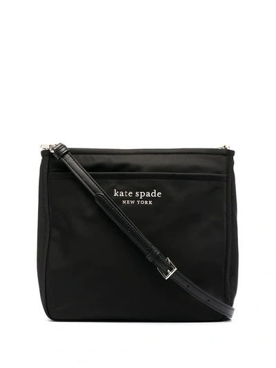 Kate Spade Medium Daily Nylon Crossbody Bag In Black