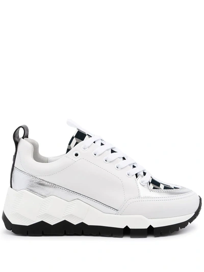 Pierre Hardy X Victor Cruz Camo Low-top Sneakers In White