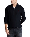 Polo Ralph Lauren Cotton Quarter-zip Sweater In Polo Black