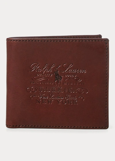 Polo Ralph Lauren Heritage Full-grain Wallet In Brown