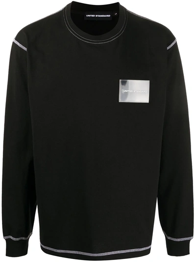 United Standard Card Holder Long-sleeved T-shirt In Black