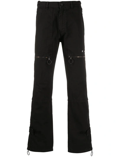 Off-white Multi-pocket Straight-leg Jeans In 1001 Black White