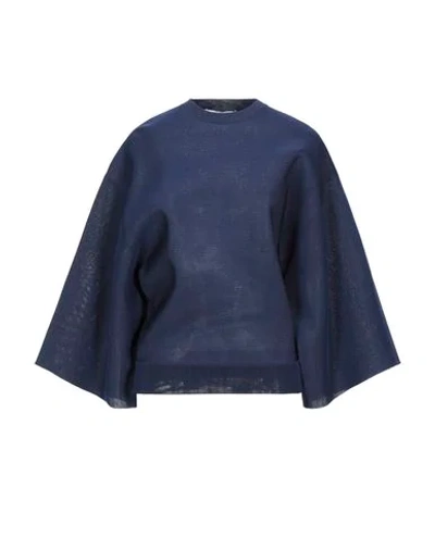 Givenchy Sweatshirts In Dark Blue