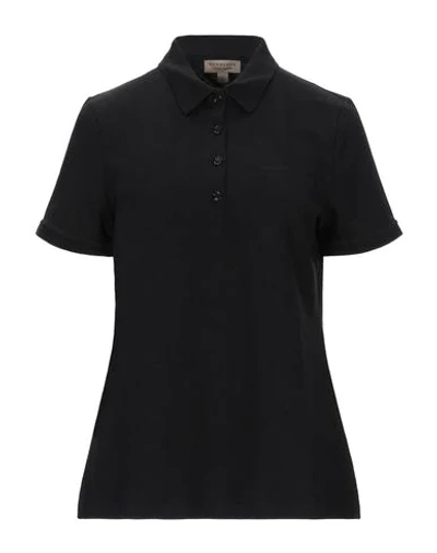 Burberry Polo Shirts In Black