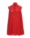 Givenchy Short Dresses In Red