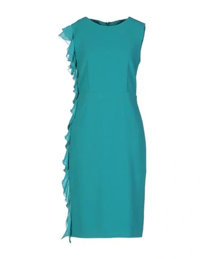 Boutique Moschino Midi Dresses In Green