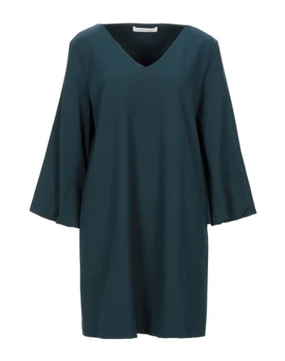 Liviana Conti Short Dresses In Dark Green