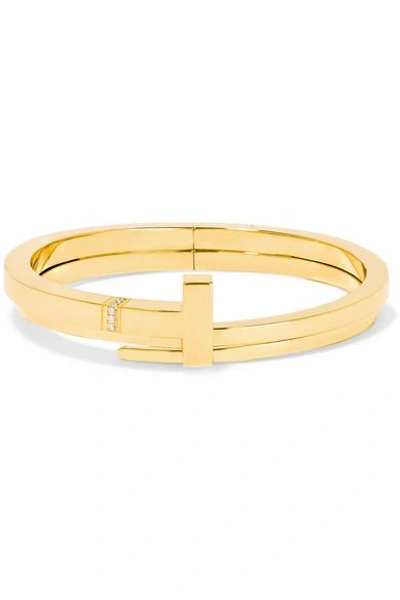 Tiffany & Co T Wrap 18-karat Rose Gold Diamond Bracelet