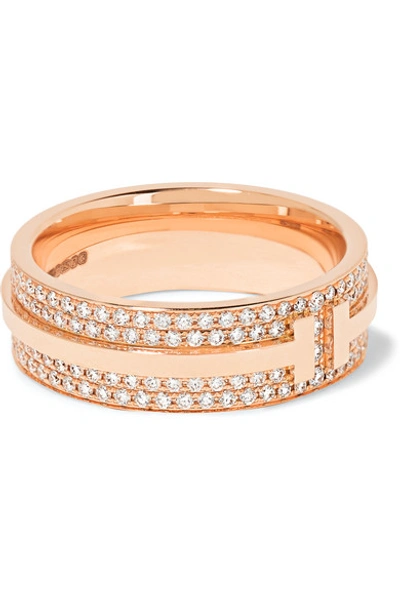 Tiffany & Co 18-karat Rose Gold Diamond Ring