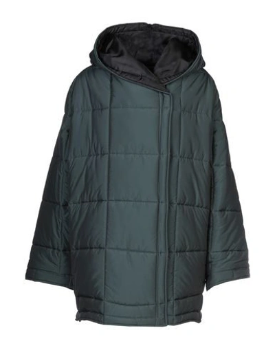 Dondup Synthetic Down Jackets In Dark Green