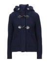 Bark Coat In Dark Blue