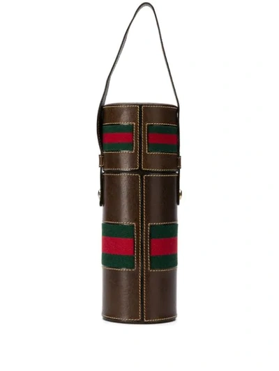 Pre-owned Gucci 1950s Drinks Case And Bottle In Brown