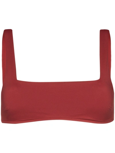 Bondi Born + Net Sustain Aria Bikini Top In Red