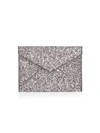 Rebecca Minkoff Women's Leo Glitter Envelope Clutch In Neutral