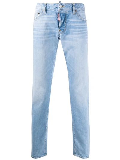 Dsquared2 Mid-rise Slim-fit Jeans In Blue